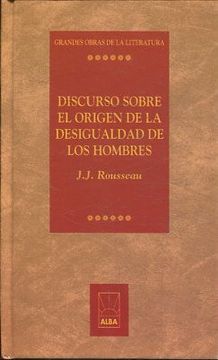 portada DISCURSO SOBRE EL ORIGEN DE LA DESIGUALDAD DE LOS HOMBRES.