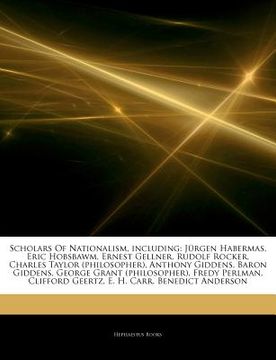 portada articles on scholars of nationalism, including: j rgen habermas, eric hobsbawm, ernest gellner, rudolf rocker, charles taylor (philosopher), anthony g