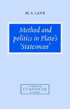 portada Method and Politics in Plato's Statesman Hardback (Cambridge Classical Studies) (en Inglés)