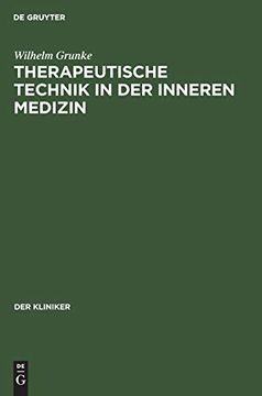 portada Therapeutische Technik in der Inneren Medizin (en Alemán)
