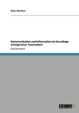 portada Kommunikation und Information als Grundlage erfolgreicher Teamarbeit