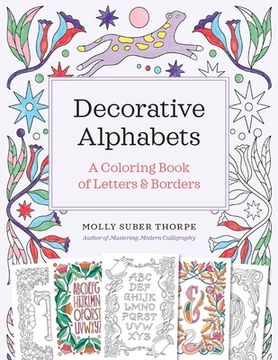 portada Decorative Alphabets: A Coloring Book of Letters and Borders (en Inglés)
