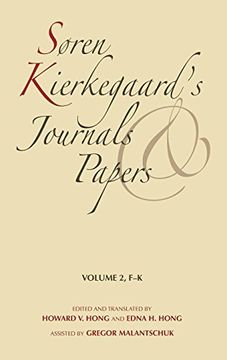 portada Soren Kierkegaard's Journals and Papers, Volume 2: F-k (in English)