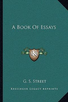 portada a book of essays (en Inglés)