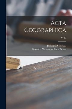 portada Acta Geographica; v. 19 (en Inglés)