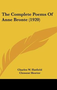 portada the complete poems of anne bronte (1920)