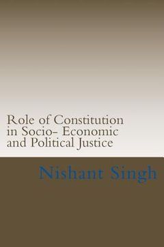 portada Role of Constitution in Socio- Economic and Political Justice (en Inglés)