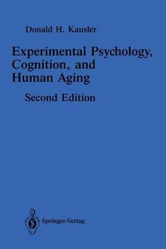 portada Experimental Psychology, Cognition, and Human Aging (en Inglés)