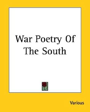 portada war poetry of the south (en Inglés)