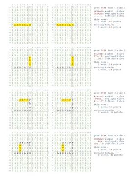 portada Fifty Scrabble Box Scores Games 3651-3700 (en Inglés)