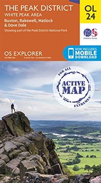 portada The Peak District: White Peak Area: Ol 24 (os Explorer Active Map) (en Inglés)