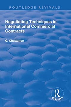 portada Negotiating Techniques in International Commercial Contracts (en Inglés)