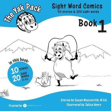 portada The Yak Pack: Sight Word Comics: Book 1: Comic Books to Practice Reading Dolch Sight Words (1-20): Volume 1