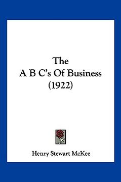 portada the a b c's of business (1922) (in English)