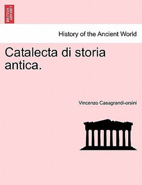 portada catalecta di storia antica. (in English)