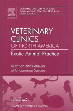 portada Nutrition and Behavior of Uncommon Species, an Issue of Veterinary Clinics: Exotic Animal Practice: Volume 12-2 (en Inglés)