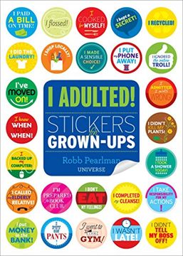 portada I Adulted! Stickers for Grown-Ups (en Inglés)