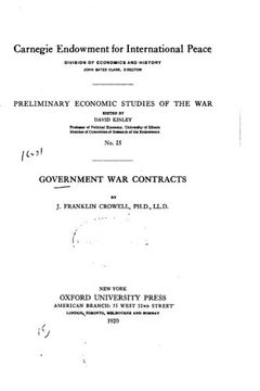 portada Government War Contracts