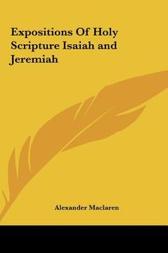 portada expositions of holy scripture isaiah and jeremiah (en Inglés)