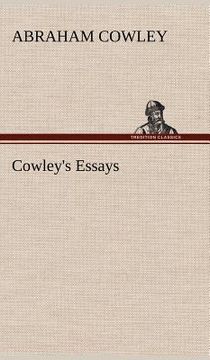 portada cowley's essays (en Inglés)