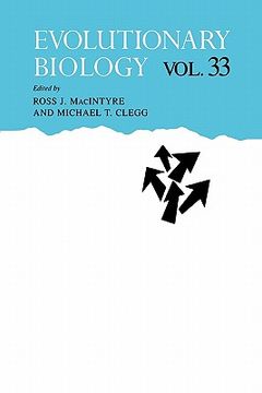 portada evolutionary biology (en Inglés)