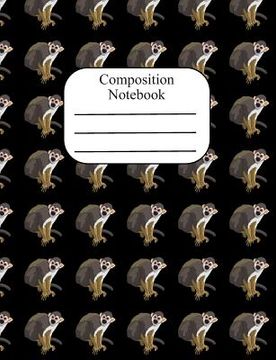 portada Composition Notebook: Squirrel Monkey Polka Dot Wide Ruled Composition Book - 120 Pages - 60 Sheets