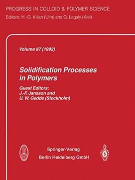 portada Solidification Processes in Polymers (Progress in Colloid and Polymer Science) (en Inglés)