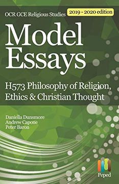 portada Model Essays for ocr gce Religious Studies: H573 Philosophy of Religion, Ethics & Christian Thought (en Inglés)