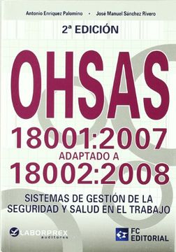 portada Ohsas 18001: 2007 Adaptado a 18002: 2008 (2ª ed)