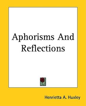 portada aphorisms and reflections