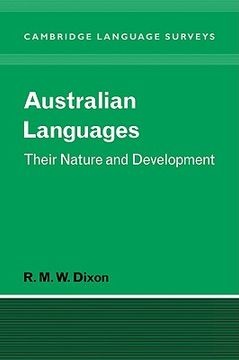 portada Australian Languages: Their Nature and Development (Cambridge Language Surveys) (en Inglés)