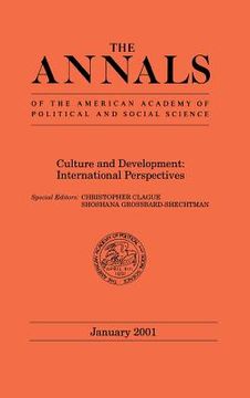 portada culture and development: international perspectives (en Inglés)