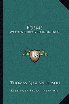 portada poems: written chiefly in india (1809) (en Inglés)