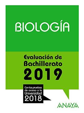 portada Eval. Bach. 2019. Biologia (Pruebas Acceso Universidad)