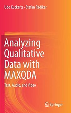 portada Analyzing Qualitative Data with Maxqda: Text, Audio, and Video (en Inglés)