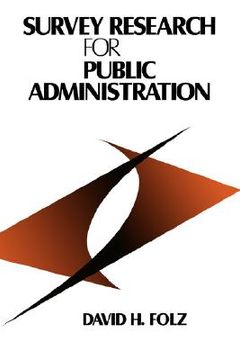 portada survey research for public administration (en Inglés)