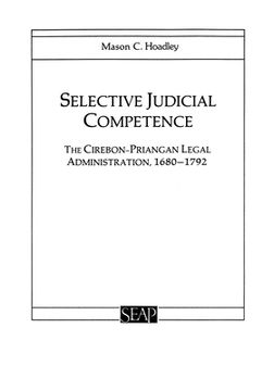 portada selective judicial competence: my village, my life (en Inglés)