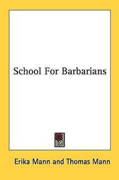 portada school for barbarians (en Inglés)