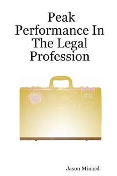 portada peak performance in the legal profession (in English)