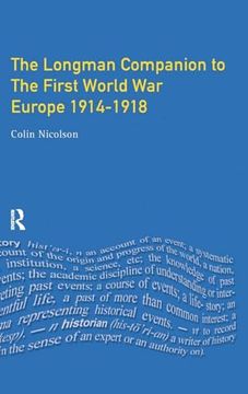 portada The Longman Companion to the First World War: Europe 1914-1918 (Longman Companions to History) (en Inglés)