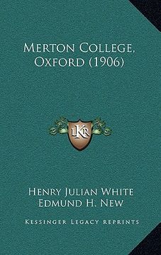 portada merton college, oxford (1906) (en Inglés)