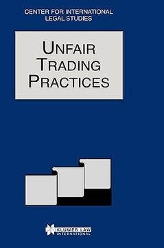 portada comparative law yearbook of international business: unfair 1996 (en Inglés)
