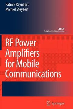 portada rf power amplifiers for mobile communications (en Inglés)