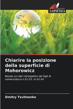 portada Chiarire la posizione della superficie di Mohorowicz (en Italiano)