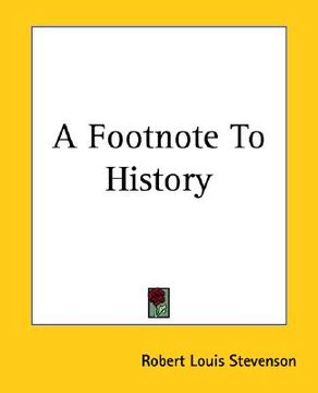 portada a footnote to history (en Inglés)
