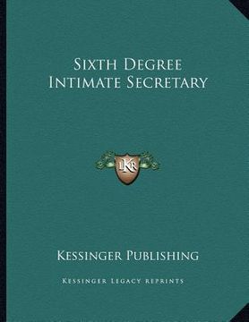portada sixth degree intimate secretary