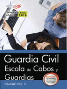 portada GUARDIA CIVIL. ESCALA DE CABOS Y GUARDIAS. TEMARIO VOL. II. (En papel)