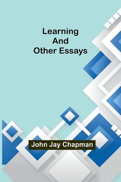 portada Learning and Other Essays (in English)