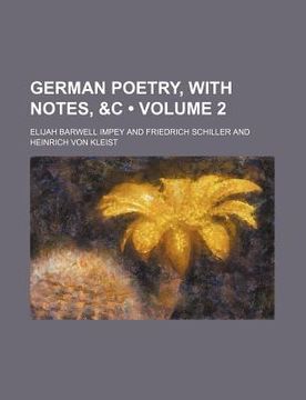 portada german poetry, with notes,