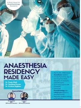 portada Anaesthesia Residency Made Easy (en Inglés)